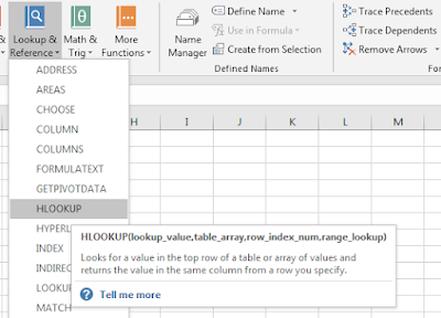 Rumus VLOOKUP dan HLOOKUP